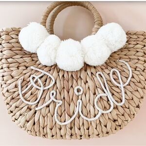 Bride Straw Purse NEW
